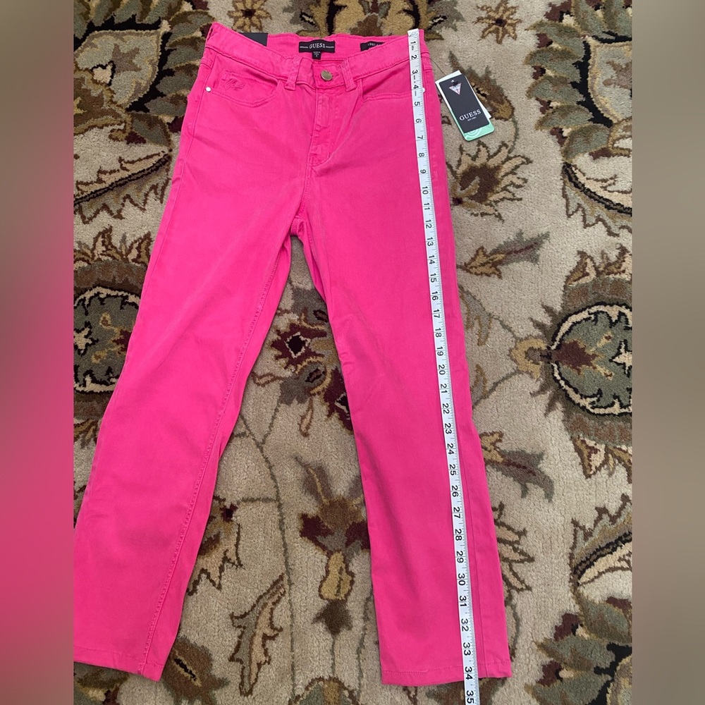 Guess Hot Pink Skinny Straight Leg Jeans - Picture 6 of 14